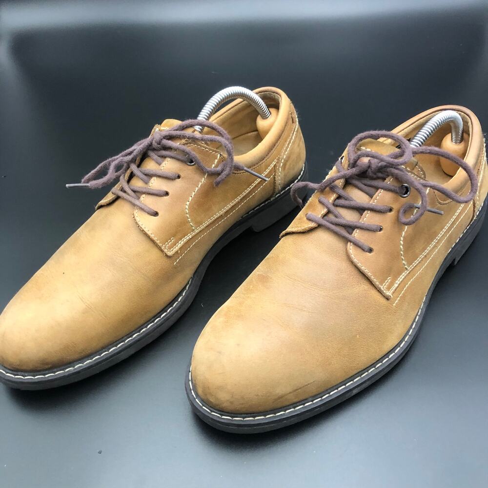 Hawkins Traveller Brown Leather Oxford, Men's Size 9/EUR 42.5